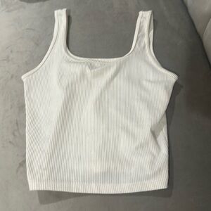 Hollister ribbed white tank size x small women’s